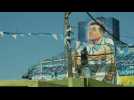 Argentine: le quartier d'enfance de Messi lui rend hommage avec une fresque murale