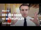 Macron veut développer un réseau RER dans 10 métropoles françaises