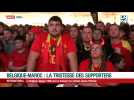 Belgique-Maroc: la tristesse des supporters