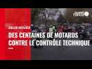 VIDÉO. À Paris, des centaines de motards défilent contre le contrôle technique « inutile »