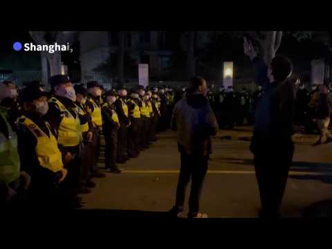 Protestations à Shanghai contre la politique «zéro Covid» du gouvernement chinois 