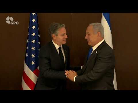 Blinken holds bilateral meeting with Israeli PM Netanyahu