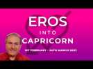 Eros enters Capricorn - earthy sensual delights can tantalise + FREE Zodiac Forecasts. #eros