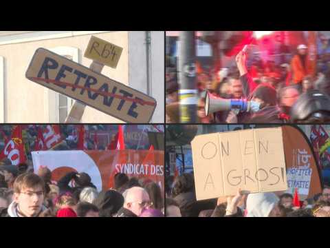 Pension reform: start of the demonstration in Rennes, Brittany