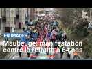 Maubeuge: manifestation contre la retraite à 64 ans