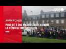 VIDÉO. Grève du 31 janvier : À Avranches, l'impressionnant cortège de 2 200 personnes contre la réforme des retraites
