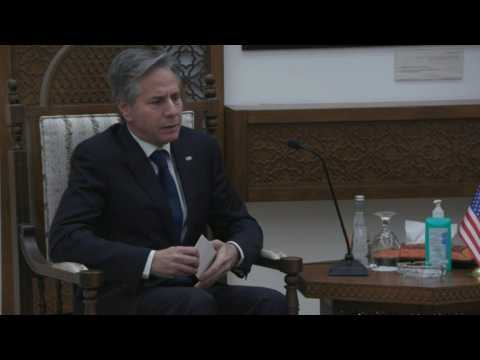 In Ramallah, Blinken expresses 'sorrow' for 'innocent Palestinians' killed