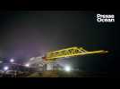 Un nouveau pont lancé de nuit sur le périphérique nantais