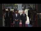 Germany's Scholz arrives at La Moneda to meet with Chile's Boric - Label : AFPTV - First images - Category : News