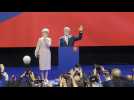Retired NATO general gives speech after winning Czech presidential vote