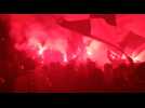 Charleroi-Union: Cortège des Ultras jusqu'au stade