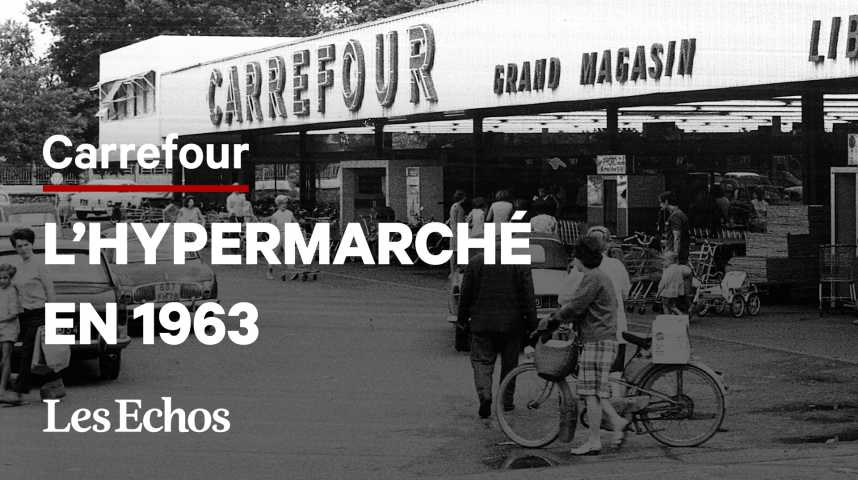Illustration pour la vidéo Ces 5 dates qui ont fait de Carrefour un géant de l’hypermarché