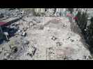 Aerial shots of the Turkish city of Kahramanmaras in the aftermath of the 7.8 magnitude earthquake
