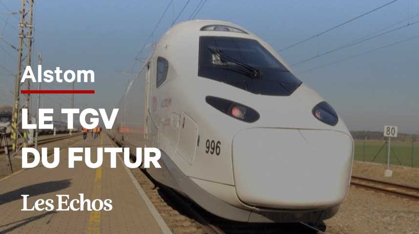 Illustration pour la vidéo Les images du TGV du futur d'Alstom, testé en République tchèque