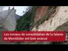 Les travaux de consolidation de la falaise de Montdidier avancent