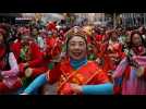 L'année du lapin célébrée à New York lors de la parade du Nouvel An lunaire à Chinatown