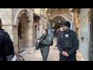 Israeli forces on site of alleged stabbing attack in Jerusalem