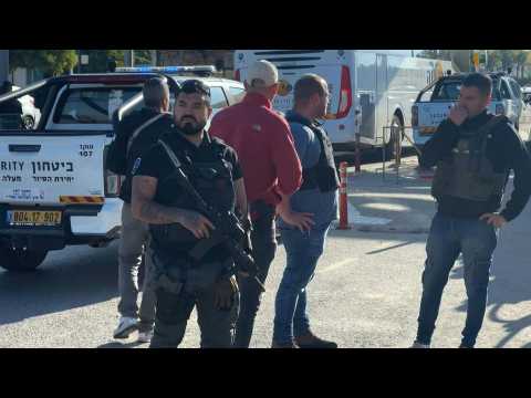 Israeli security deploys at scene of suspected stabbing