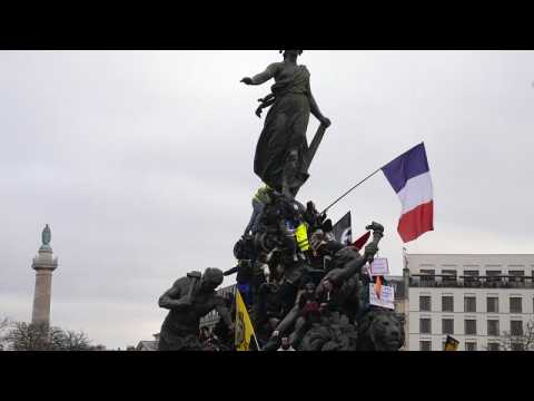 Almost a million march in France in protest at government pension reform plans