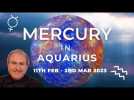 Mercury In Aquarius 11th February to 2nd March. Deep Dive Special + Zodiac Forecasts...