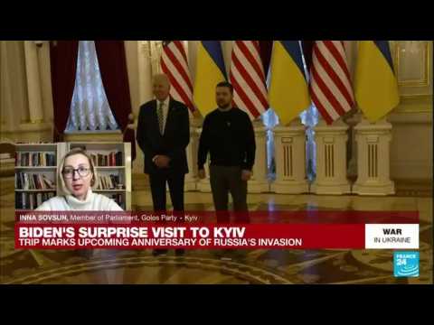 Biden visits Ukraine: "Time is of the essence"