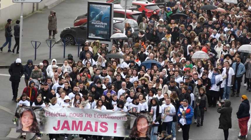 Thumbnail Une marche blanche à Brest en hommage à Héléna Cluyou