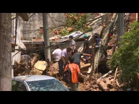 Rescuers work in Barra do Sahi, worst affected area by Brazil floods