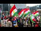 Une manifestation contre le régime iranien dans le centre de Bruxelles