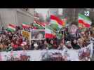 Des milliers de manifestants contre le régime iranien se sont rassemblés à Bruxelles