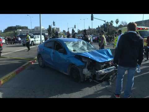 Images of car used in east Jerusalem car ramming