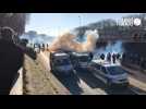 VIDEO. Quelques frictions entre un groupe de manifestants et la police à Angers