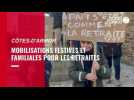 VIDÉO. Réforme des retraites : mobilisations festives et familiales dans les Côtes-d'Armor
