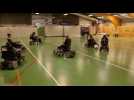 A.M.A. Jeunesse Gym a créé une section football en fauteuil électrique