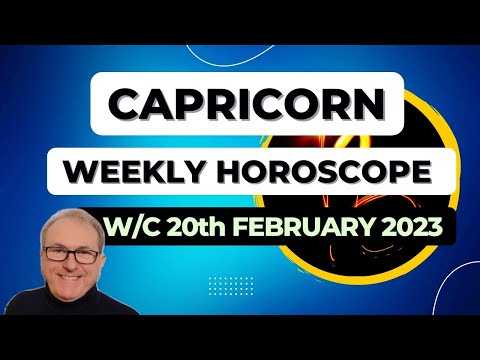 Capricorn Horoscope Weekly Astrology from 20th February 2023