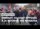 Manifestation : 1000 personnes à Epernay contre la réforme des retraites