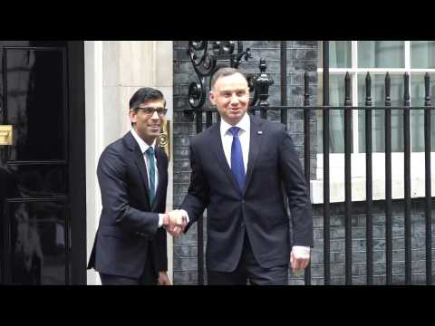 UK PM Sunak welcomes Polish President Duda to Downing Street