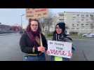 Laura et Naëva manifestent contre la réforme des retraites à Maubeuge