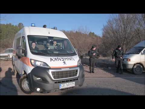 Police presence in Bulgaria at the site where 18 migrants were found dead in an abandoned truck