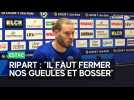 Renaud Ripart en conférence de presse avant le match contre Montpellier