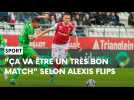 Avant-match Nice - Stade de Reims avec Alexis Flips, milieu de terrain des Rouge et Blanc