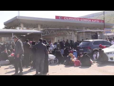 Border crossing into Turkey rammed as Syrians flee earthquake region