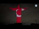 Le Christ de Rio illuminé des drapeaux turc et syrien en hommage aux victimes des séismes