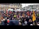 Manifestation contre la réforme des retraites, samedi 11 février à Yvetot