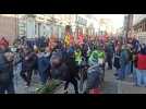 Manifestation du 11 février à Romilly-sur-Seine contre la réforme des retraites