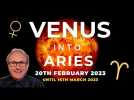 Venus Sizzles into Aries from February 20th, where it's in Detriment. What does this mean for you?