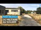 Des panneaux solaires à l'ancienne base militaire de Prunay-Belleville