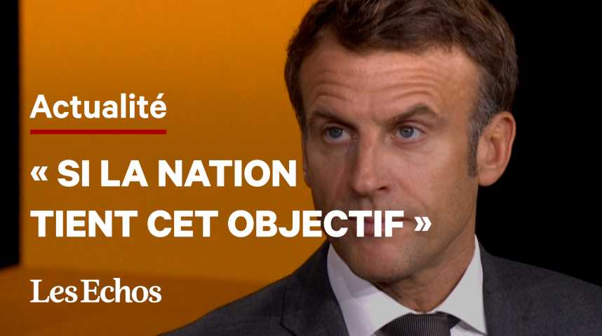 Illustration pour la vidéo Sobriété énergétique : « Si on se mobilise tous, on passe l'hiver », déclare Emmanuel Macron