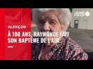 VIDÉO. À 100 ans, Raymonde Philippe monte pour la première fois dans un avion et survole Alençon