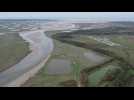 La Baie d'Authie vue du ciel par drone