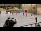 Futsal (D2B): but de Makraou qui fait 2-3 pour le Celtic FD Visée contre Defra Herstal 1453